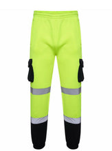 Load image into Gallery viewer, EN ISO 20471 Hi Vis Yellow/Navy Jogging Bottom