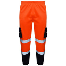 Load image into Gallery viewer, EN ISO 20471 Hi Vis Orange/Navy Jogging Bottom AV-22