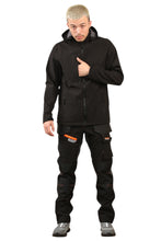 Load image into Gallery viewer, Men's Waterproof  Softshell Jackets Removeable Hoodie with Zip Pockets