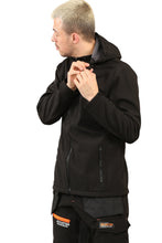 Load image into Gallery viewer, Men's Waterproof  Softshell Jackets Removeable Hoodie with Zip Pockets