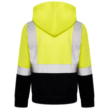 Load image into Gallery viewer, High Vis Kids Pullover Hoodie - Yellow/Navy