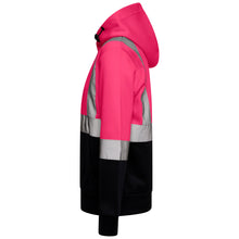 Load image into Gallery viewer, High Vis Kids Pullover Hoodie - Pink/Navy