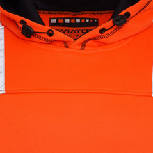 Load image into Gallery viewer, High Vis 2 Long Pockets Pullover Hoodie - Orange/Navy