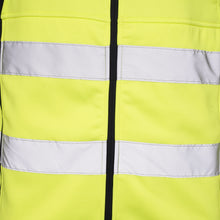 Load image into Gallery viewer, High Vis 2 Long Pockets Zipper Hoodie -Yellow/Navy Success