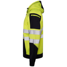 Load image into Gallery viewer, Aviator London Hi Vis Hoodie High Vis 3 Pockets 5 thread Zipper Hoodies - Yellow/Navy