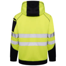 Load image into Gallery viewer, Aviator London Hi Vis Hoodie High Vis 3 Pockets 5 thread Zipper Hoodies - Yellow/Navy