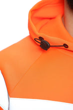 Load image into Gallery viewer, Aviator Work Wear High Vis EN ISO 20471 Class 3 - Orange/Navy 4 Pockets Zipper Hoodie