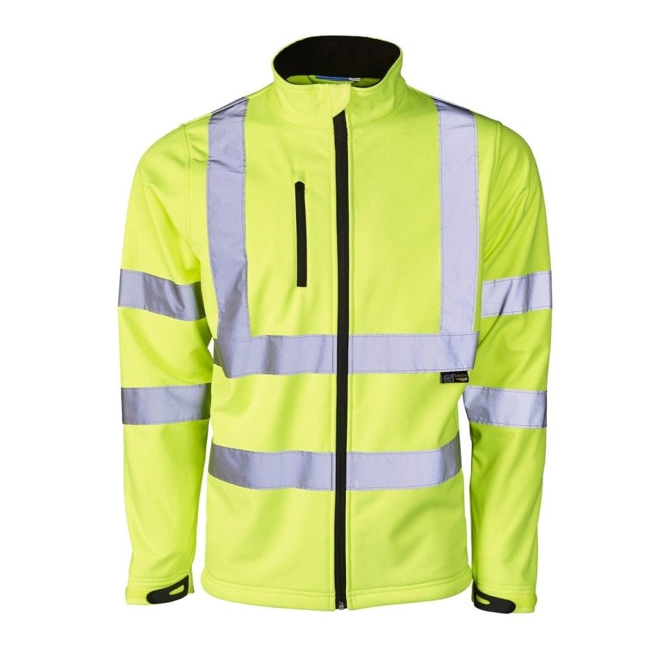 Deluxe Pilot Hi-Vis Jacket Yellow / Navy / XL