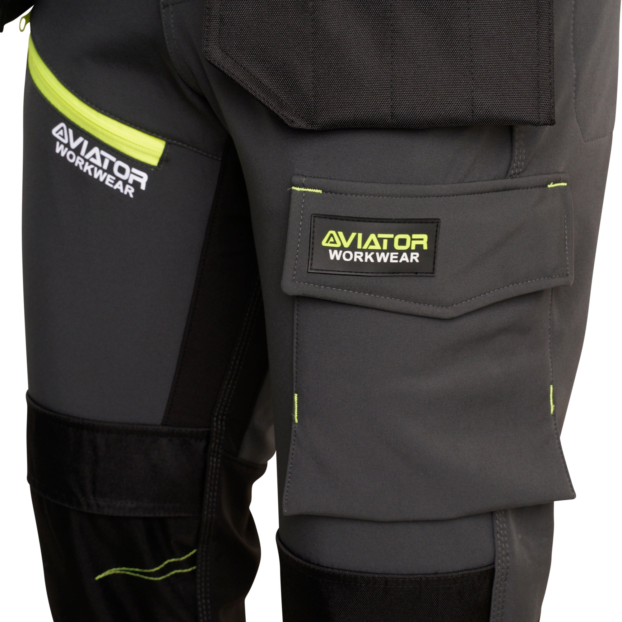 Professional Tactical Threads Strategic Men's Softshell cargo Workwear Trousers - Gray AV-62