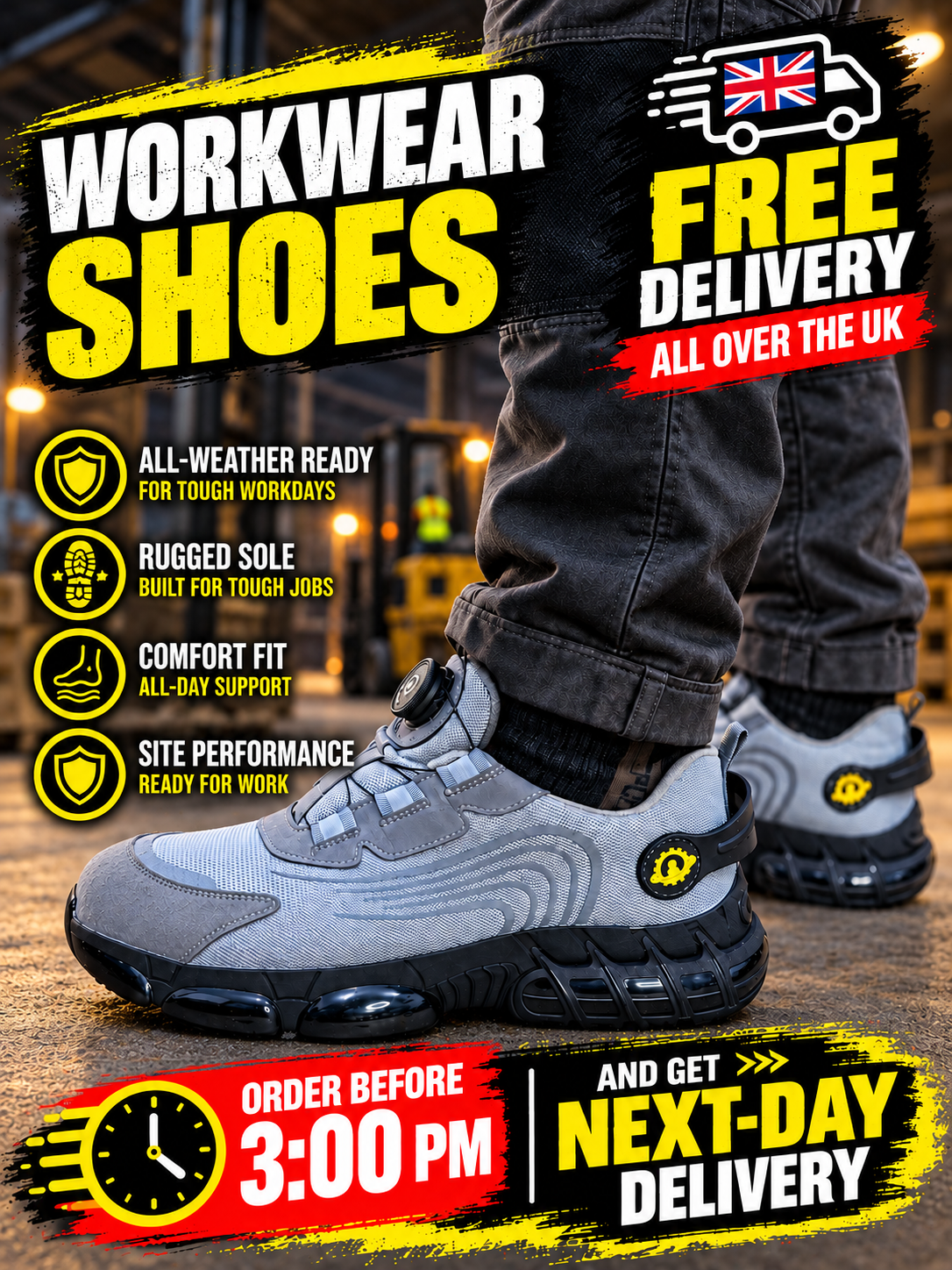 Men's Aviator Workwear Safety Shoes