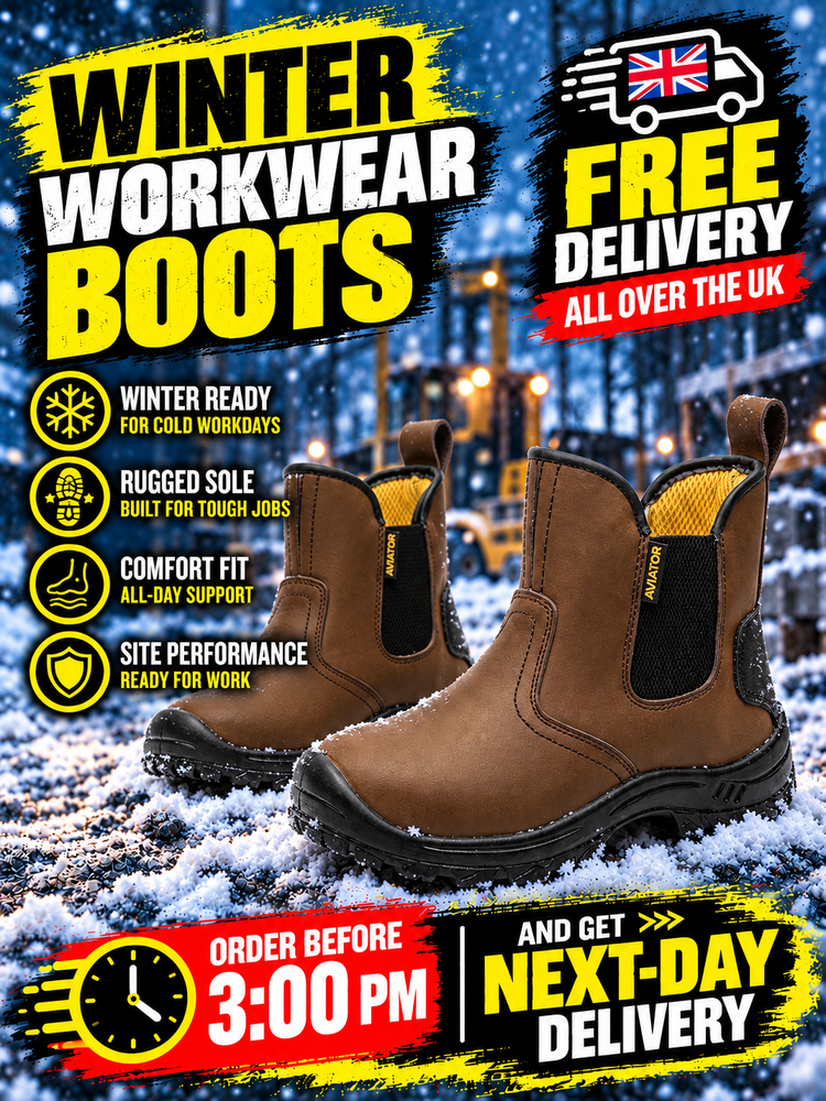 Mens safety work boot  anti-penetration composite midsole and a composite toe cap
