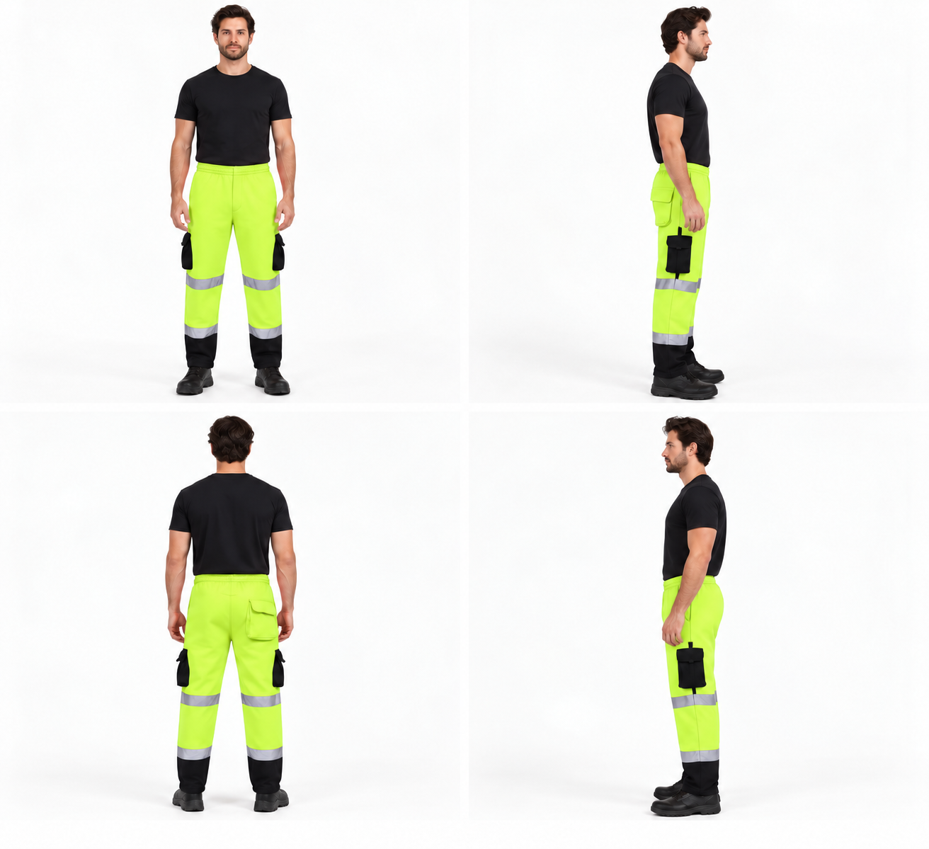 EN ISO 20471 Hi Vis Yellow/Navy Jogging Bottom