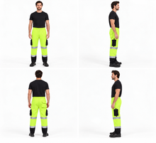 Load image into Gallery viewer, EN ISO 20471 Hi Vis Yellow/Navy Jogging Bottom
