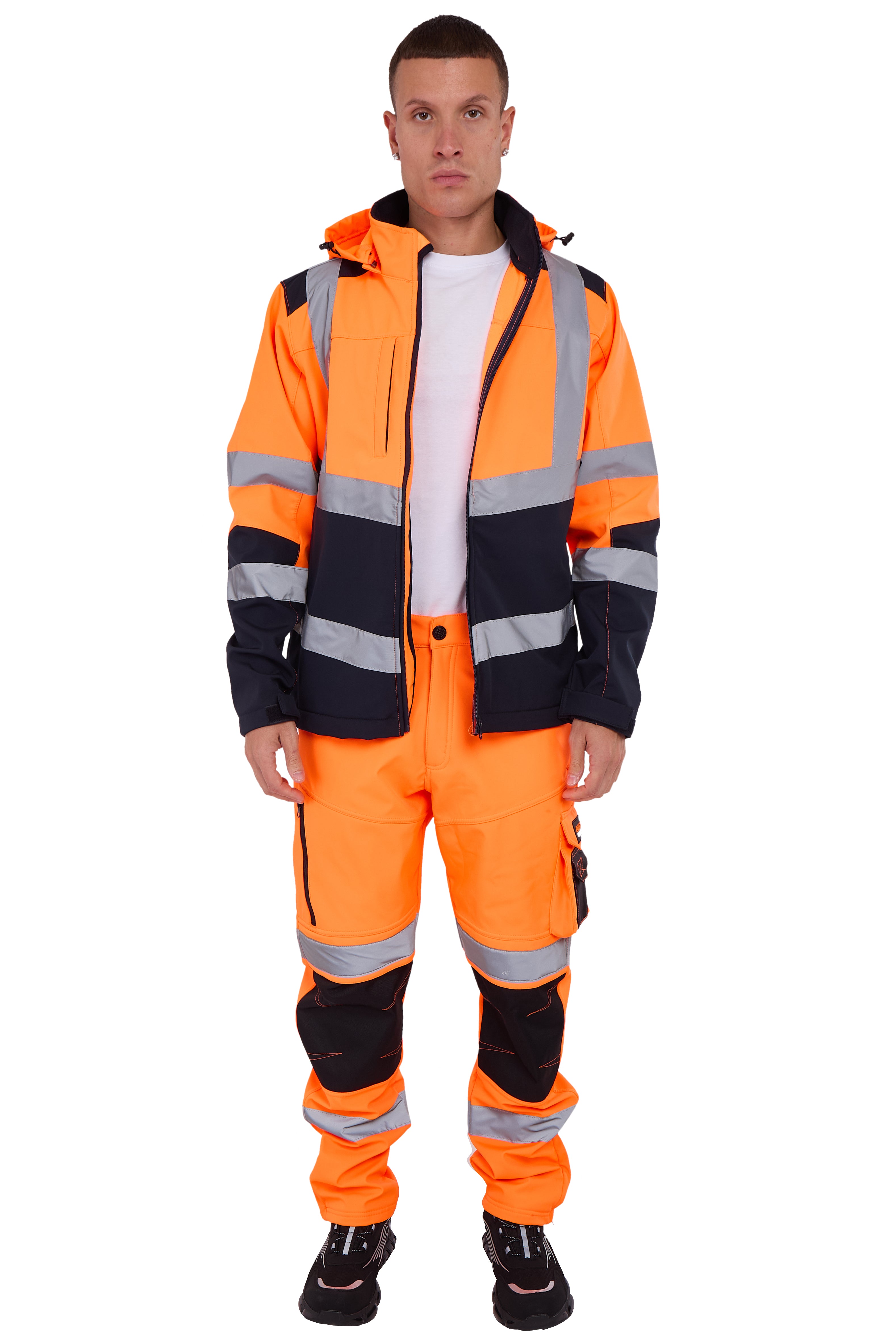 High Vis Softshell waterproof Jacket AV-40