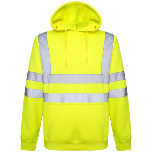 Hi Vis EN ISO 20471 Class 3 Yellow Pullover Hoodie