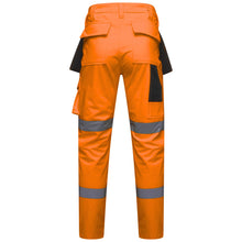 Load image into Gallery viewer, Men&#39;s Waterproof Hi vis Softshell Cargo Trouser Orange
