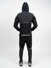 Load image into Gallery viewer, Aviator London Men's Performance Hooded Tracksuit – Athletic Training Set Black/Grey
