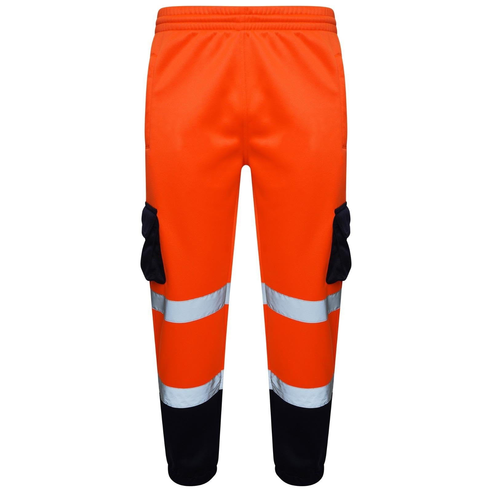 EN ISO 20471 Hi Vis Orange/Navy Jogging Bottom AV-22