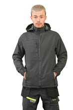 Load image into Gallery viewer, Men&#39;s Waterproof  Softshell Jackets Removeable Hoodie with Zip Pockets
