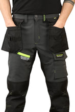 Load image into Gallery viewer, Professional Tactical Threads Strategic Men's Softshell cargo Workwear Trousers - Grey AV-62
