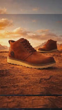 Load and play video in Gallery viewer, Composite Toe Work Boots Premium leather Safety shoes Workwear

