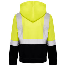 Load image into Gallery viewer, High Vis Kids Pullover Hoodie - Yellow/Navy
