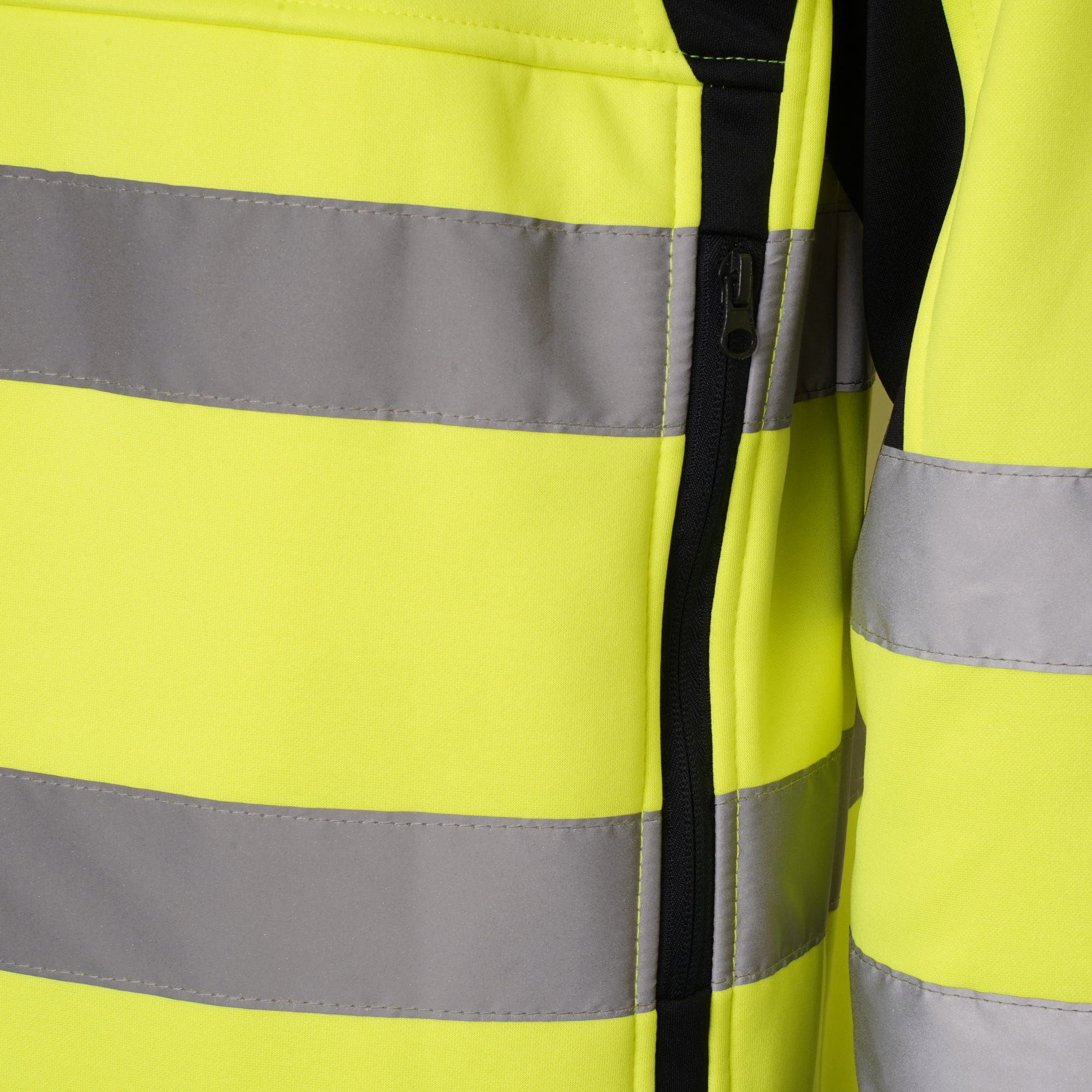 High Vis 2 Long Pockets Pullover Hoodie - Yellow/Navy
