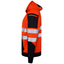 Load image into Gallery viewer, Aviator London Hi Vis Hoodie High Vis 3 Pockets 5 thread Pullover Hoodies - Orange/Navy
