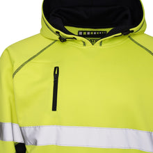 Load image into Gallery viewer, Aviator London Hi Vis Hoodie High Vis 3 Pockets 5 thread Pullover Hoodies - Yellow/Navy
