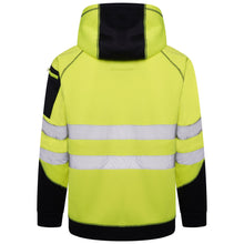 Load image into Gallery viewer, Aviator London Hi Vis Hoodie High Vis 3 Pockets 5 thread Pullover Hoodies - Yellow/Navy
