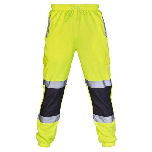 EN ISO 20471 Hi Vis Yellow/Navy Jogging Bottom - Aviator London